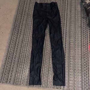 Zara leather skinny pants
